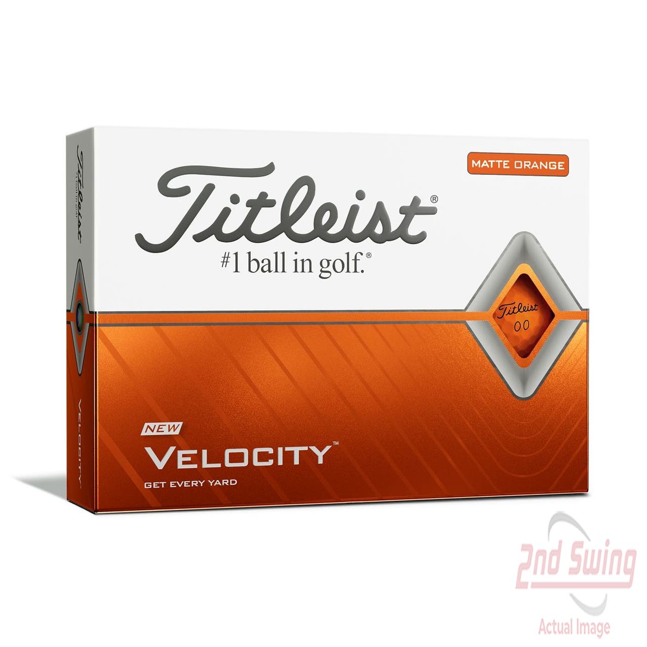 Titleist 2020 Velocity Matte Orange Golf Balls
